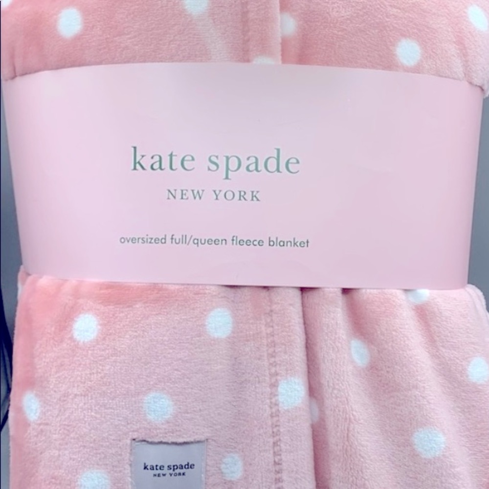 Kate Spade Pink Polka Dot Bkanket